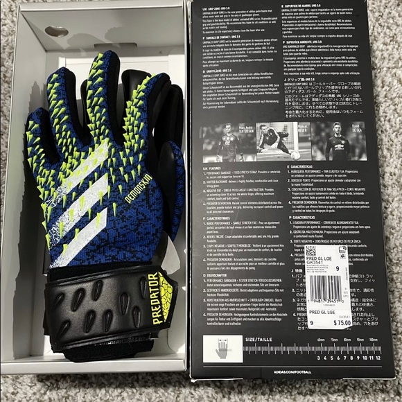 Adidas Predator Goalkeeper Gloves Size 7 FOR SALE! | PicClick UK